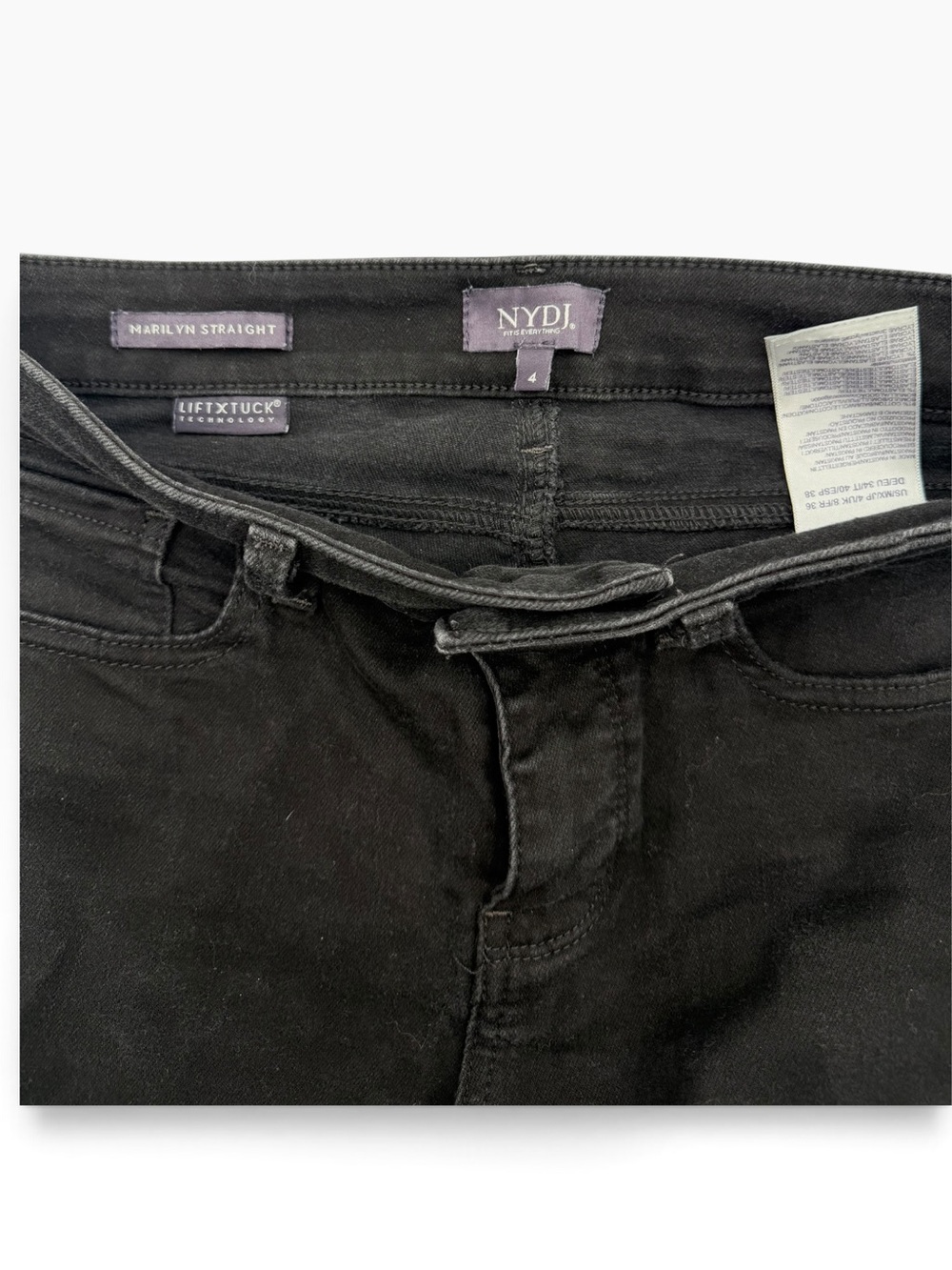 NYDJ Jeans Bundle 3 Pair Size 4 | Ami Skinny, Marilyn Straight & Bootcut - Picture 5 of 16